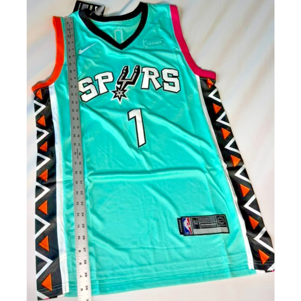 New San Antonio Spurs City Edition Jersey #1 Victor Wembanyama Teal XL - Picture 13 of 14